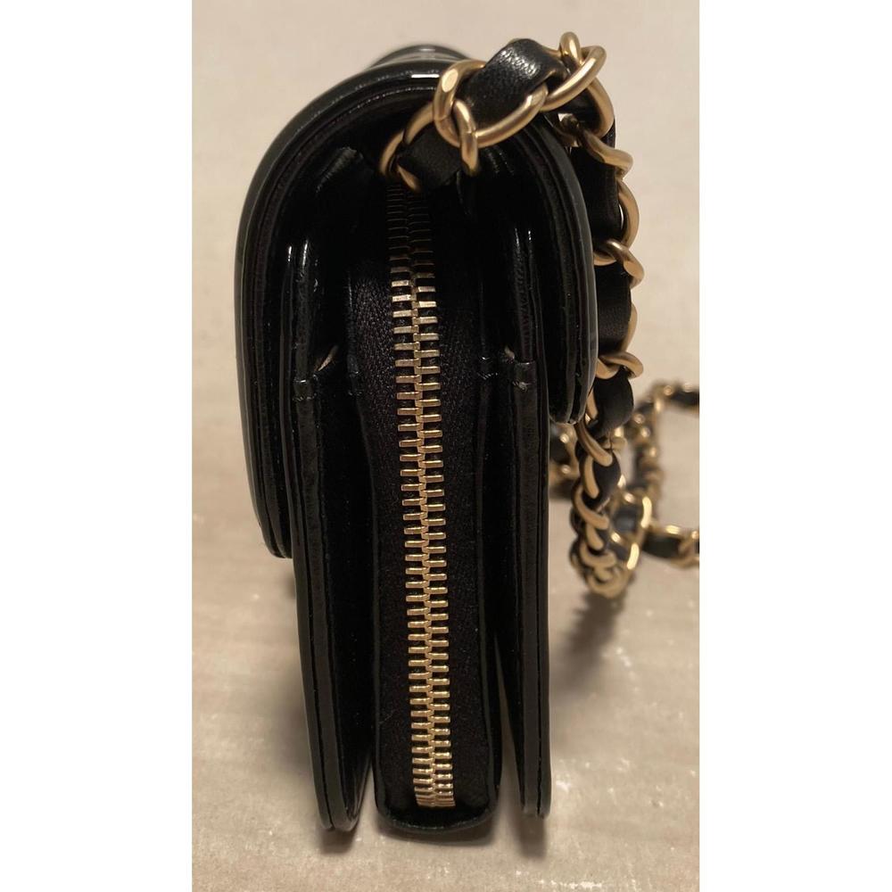 CHANEL Mini Black Patent Leather Classic Shoulder Bag - Picture 4 of 9